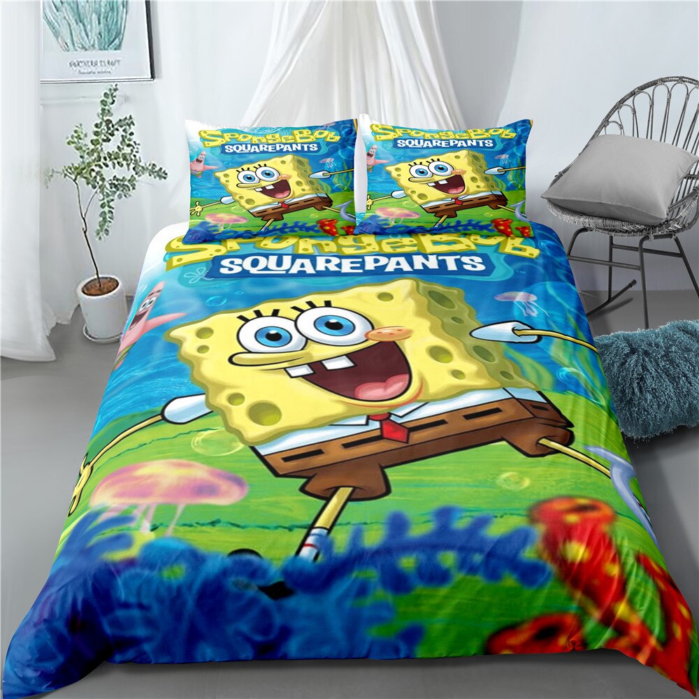 Potah Na Přikrývku Sponge Bob Coral