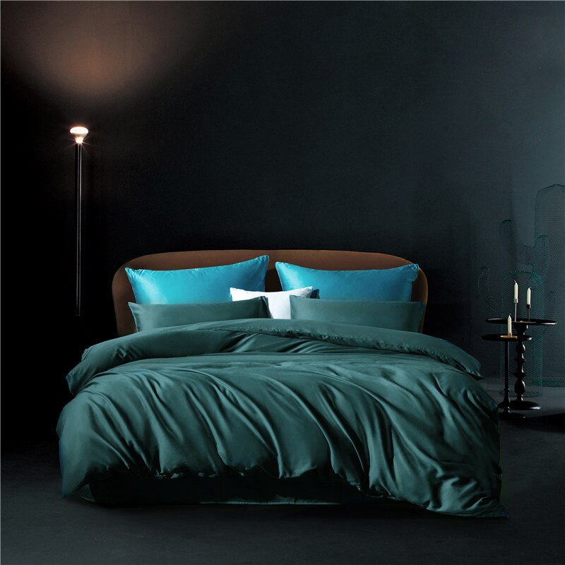 Obyčejný Povlak Na Přikrývku 100% Bavlna Jedle Zelená