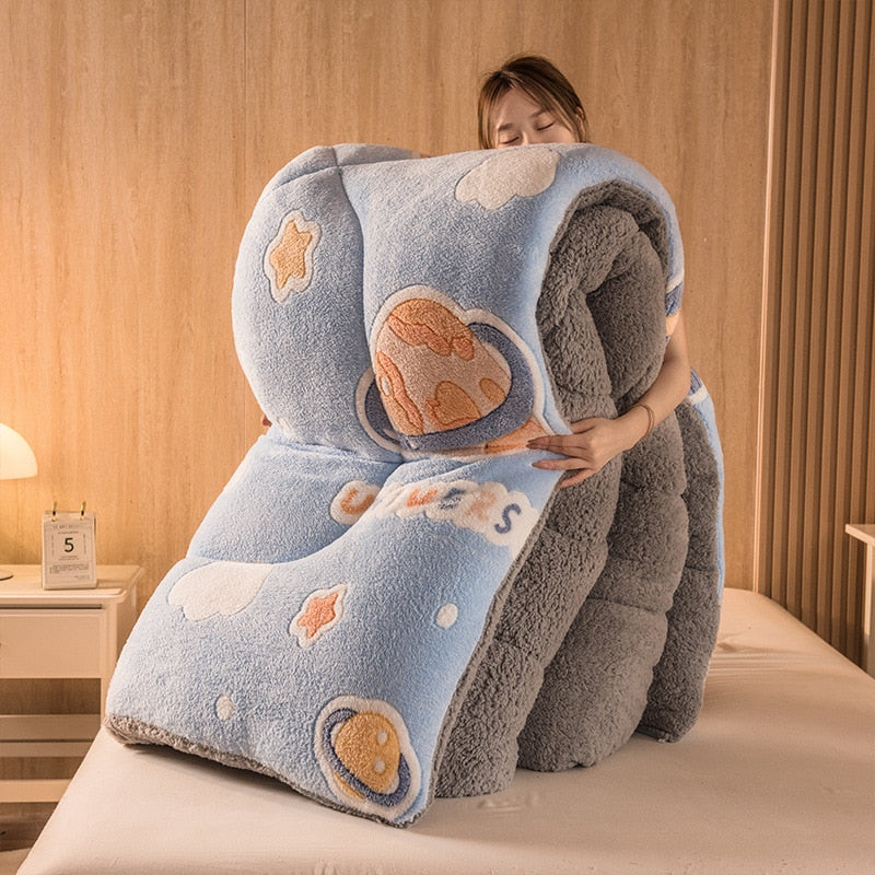 Fleecová Přikrývka Planet Blue