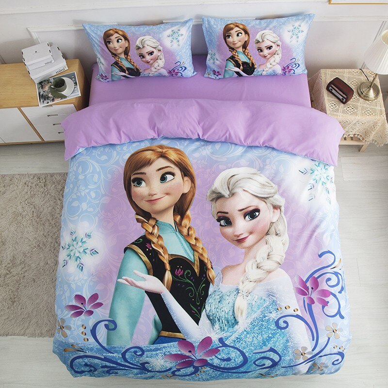 Sada Povlečení Anna A Elsa Fialová