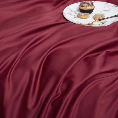 Sada Povlečení Ze 100% Bavlny Hladké Červené