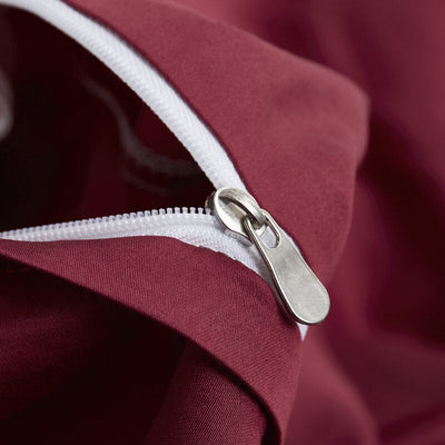 Sada Povlečení Ze 100% Bavlny Hladké Červené