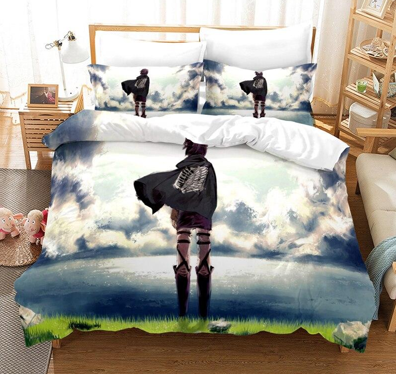 Přikrývka Útok Na Titan Eren Čelí Vodě