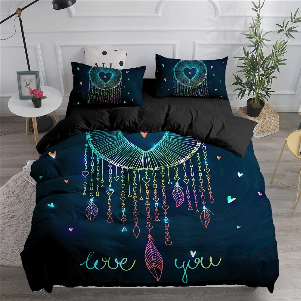 Povlečení Love You Black Dream Catcher