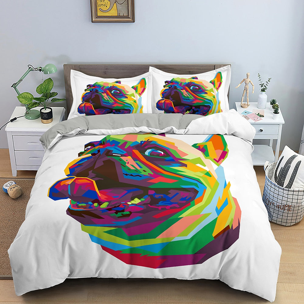 Bílý Povlak Na Přikrývku Bulldog Multicolor