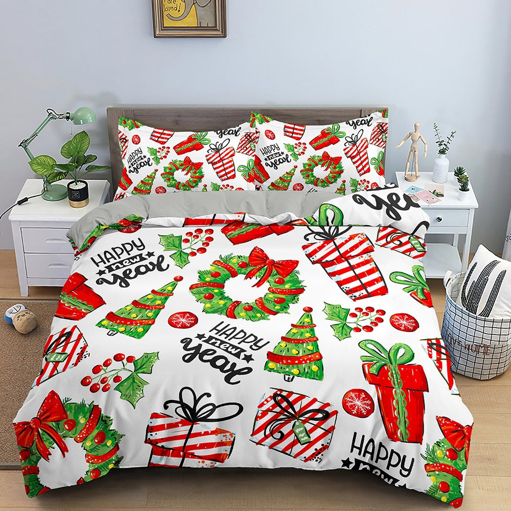Bílý Povlak Na Přikrývku Vánoční Dárky