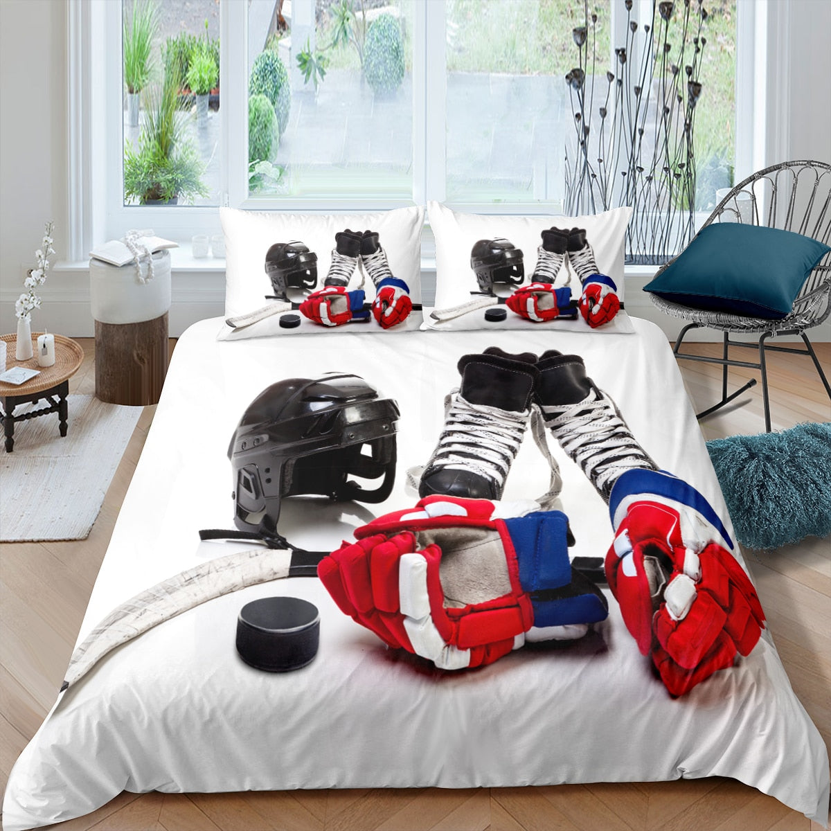 Bílá Přikrývka Na Lední Hokej