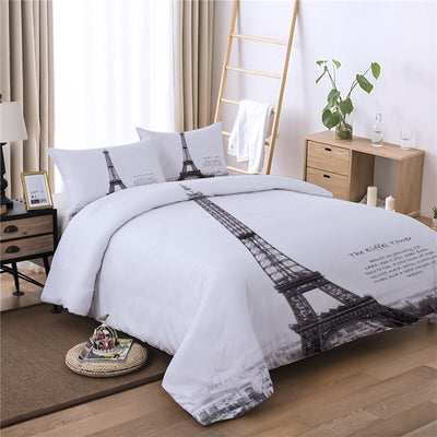 Bílý Povlak Na Peřinu Eiffelova Věž