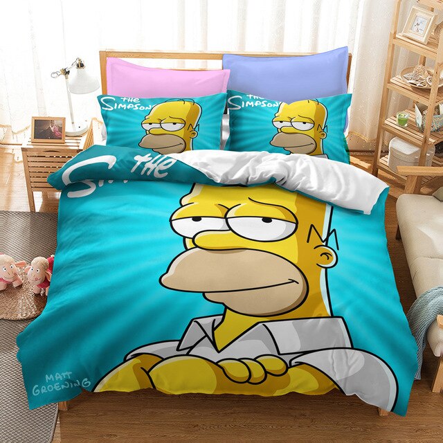 Modrý Povlak Na Přikrývku Simpsonovi Homer