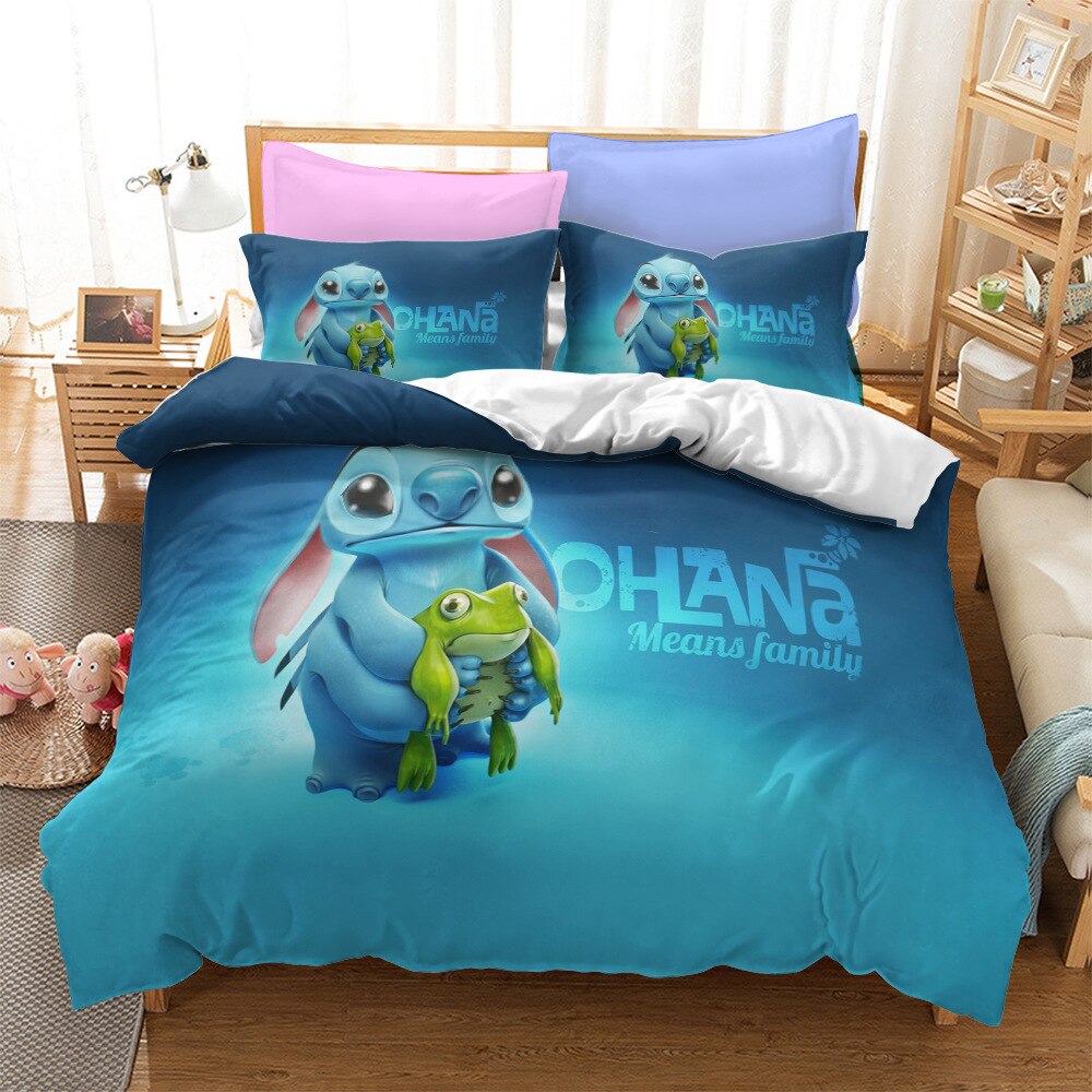 Modrý Povlak Na Peřinu Lilo A Stich Ohana