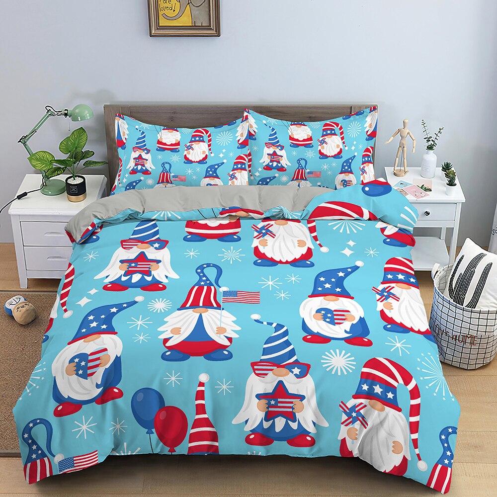 Modrý Povlak Na Peřinu Santa