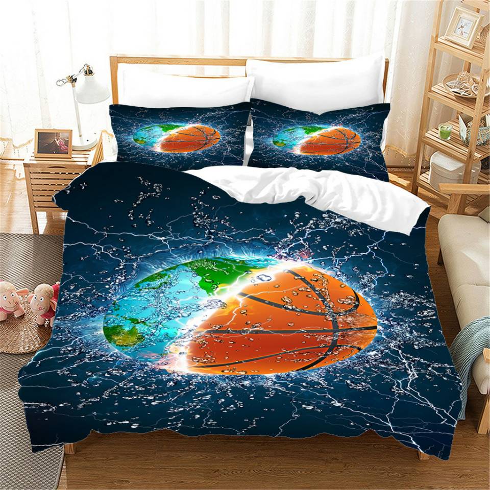 Povlak Na Přikrývku Blue Earth A Basketbal