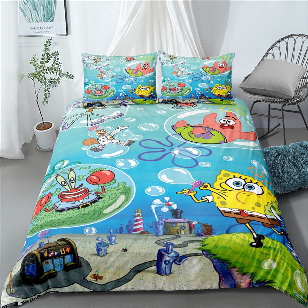 Povlak Na Peřinu Sponge Bob Bubbles