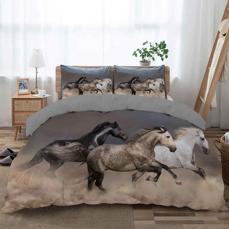 Koně V Povlaku Na Přikrývku