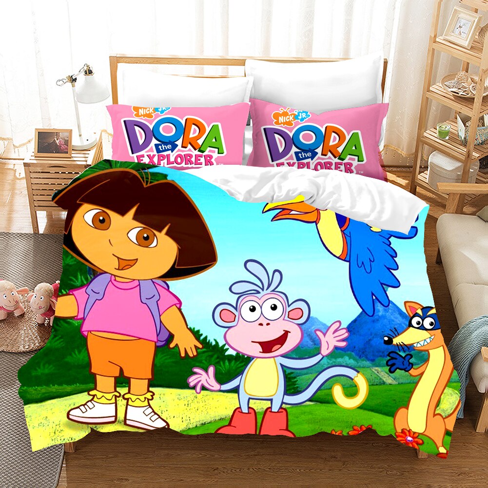 Povlak Na Přikrývku Dora The Explorer Boots And Swiper