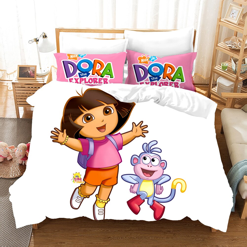 Dora The Explorer A Bílé Pantofle Povlečení