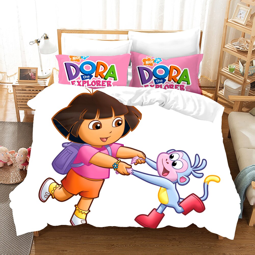 Průzkumnice Dora A Povlečení Na Taneční Přikrývku Boots
