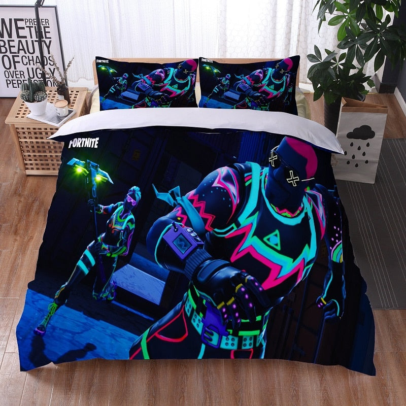 Neonový Povlak Na Peřinu Fortnite