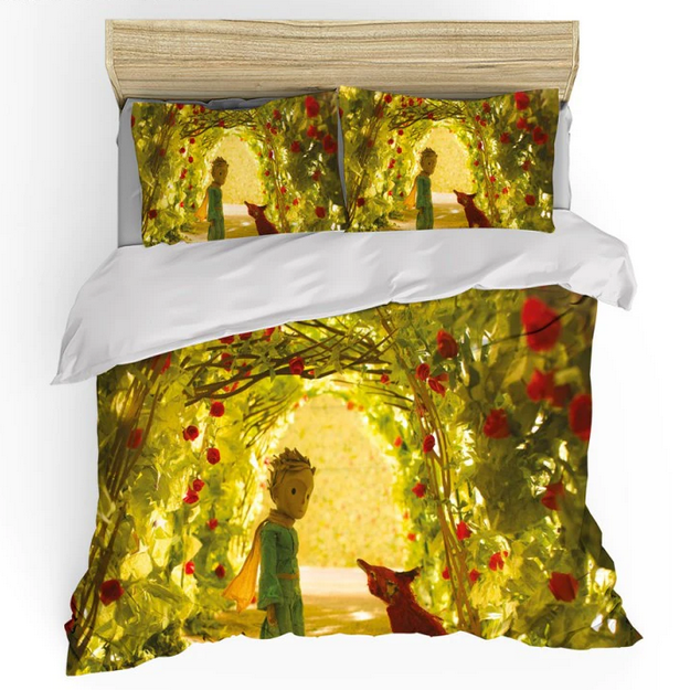 Povlak Na Přikrývku Malý Princ A Liška V Růžové Zahradě