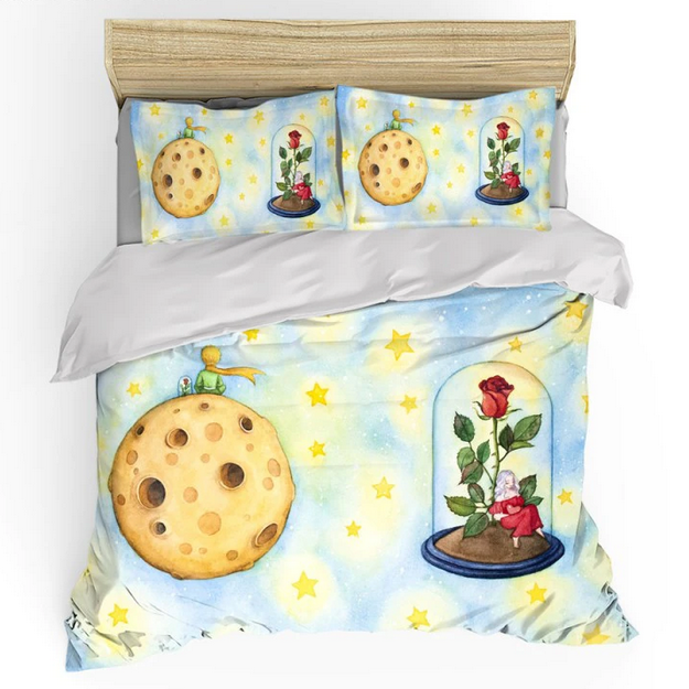 Povlak Na Přikrývku Malý Princ Planeta A Růže
