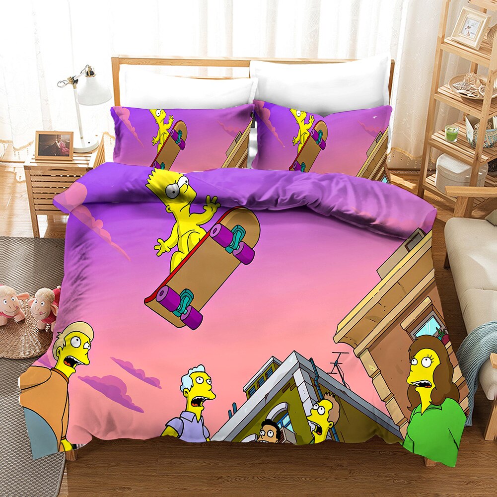 Povlak Na Přikrývku The Simpsons Bart Skateboard