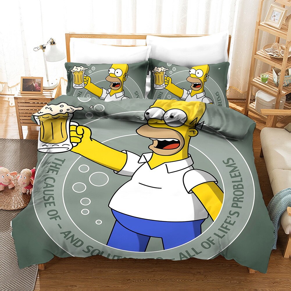 Povlak Na Přikrývku Simpsonovi Homer A Pivo