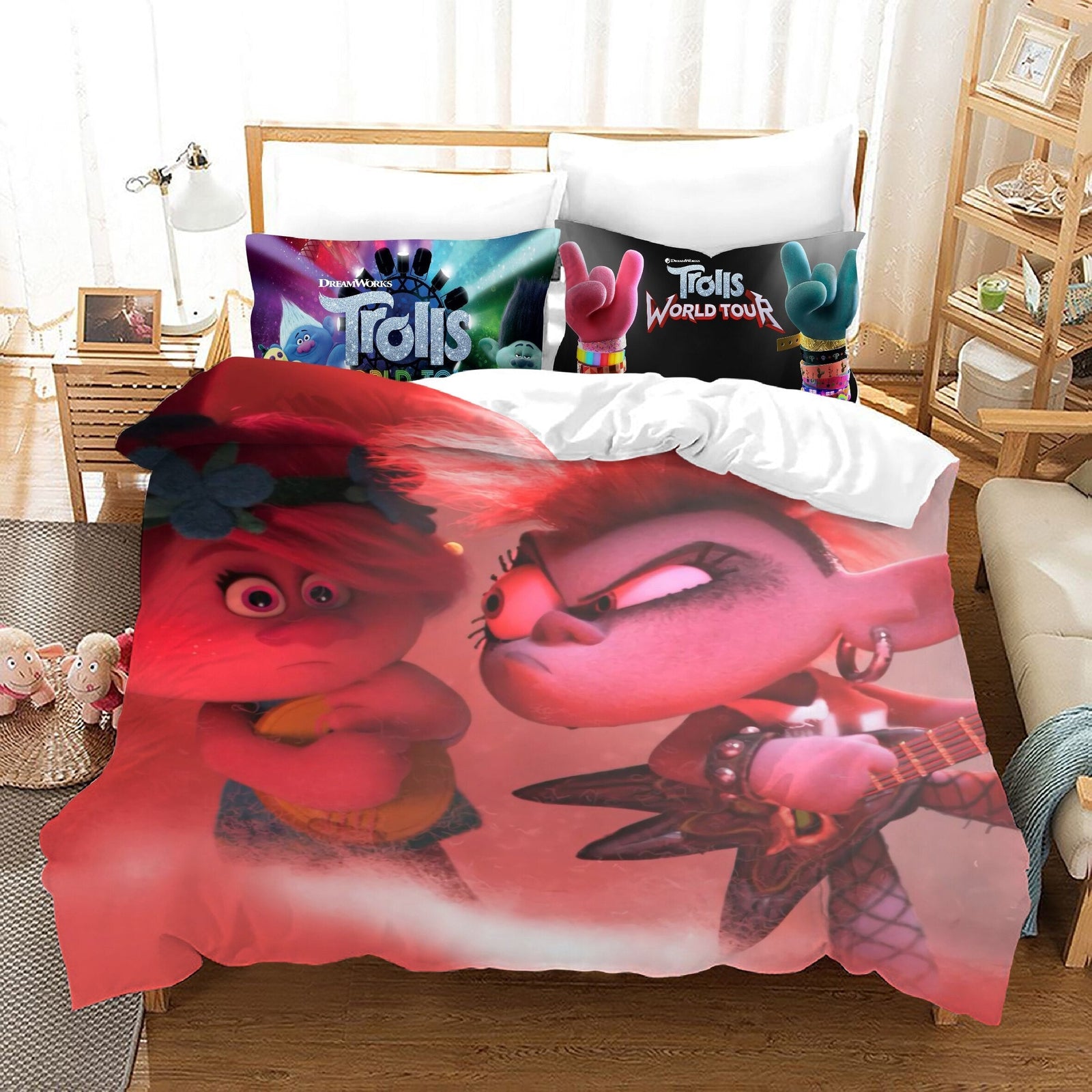 Povlak Na Přikrývku Trollové Poppy A Královna Barb