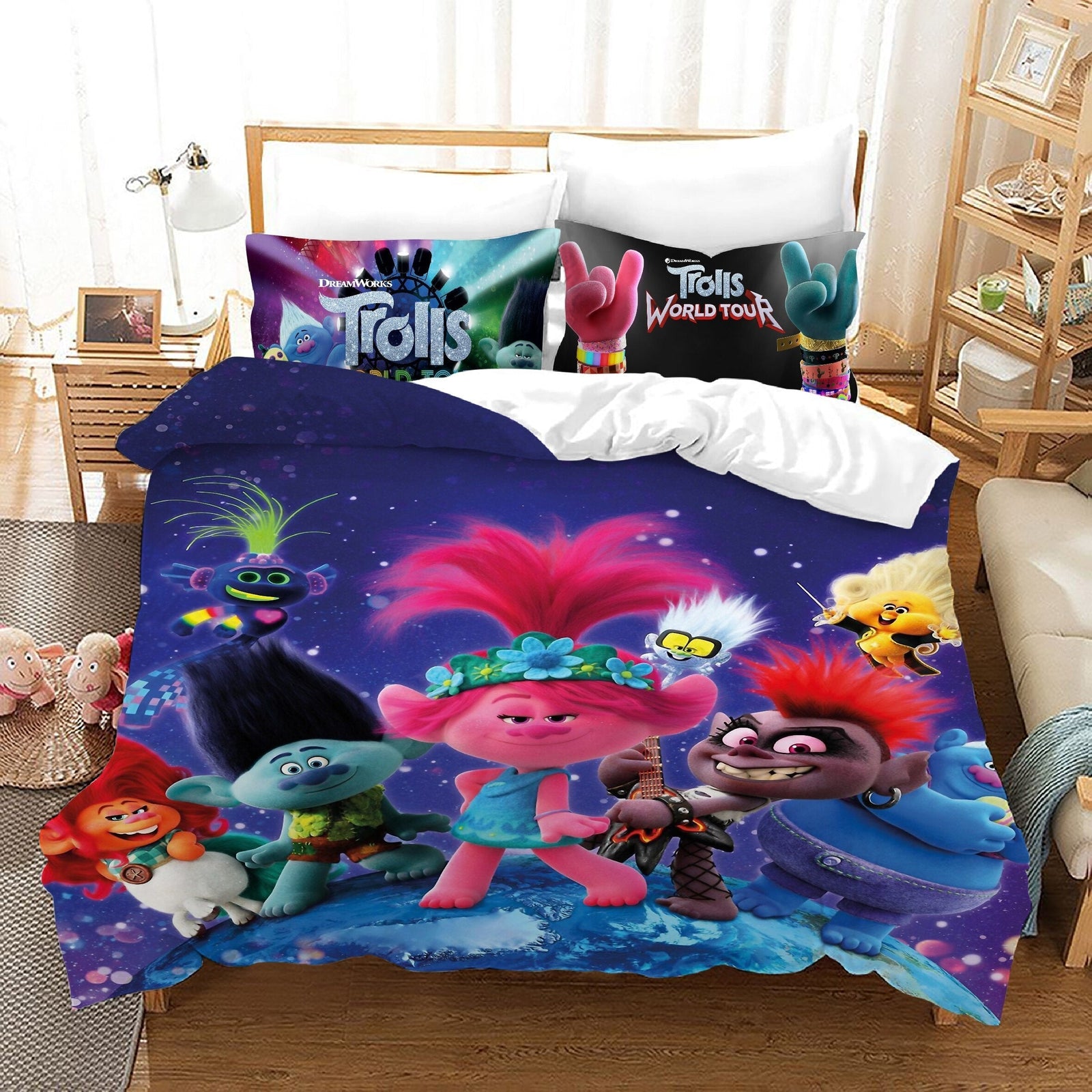 Přikrývka The Trolls Poppy And Her Friends Night