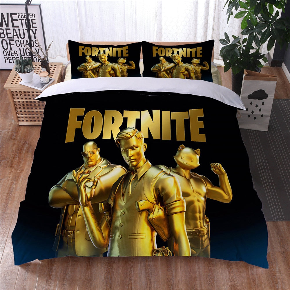 Černozlatý Povlak Na Peřinu Fortnite