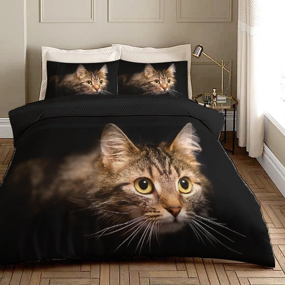 Povlak Na Přikrývku Černá Sibiřská Kočka