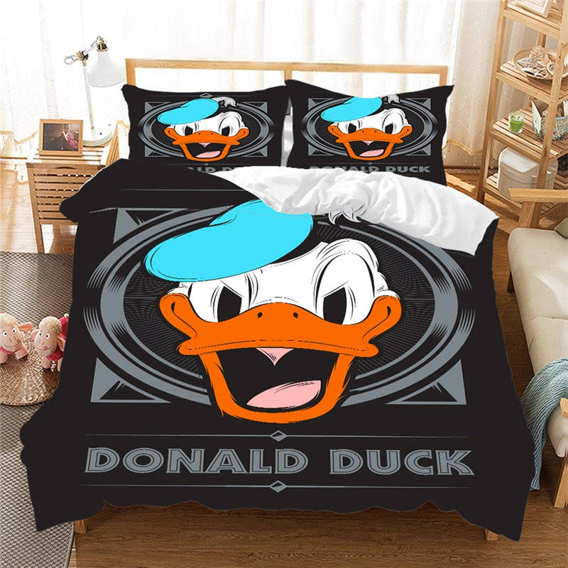 Černý Povlak Na Přikrývku Kačer Donald