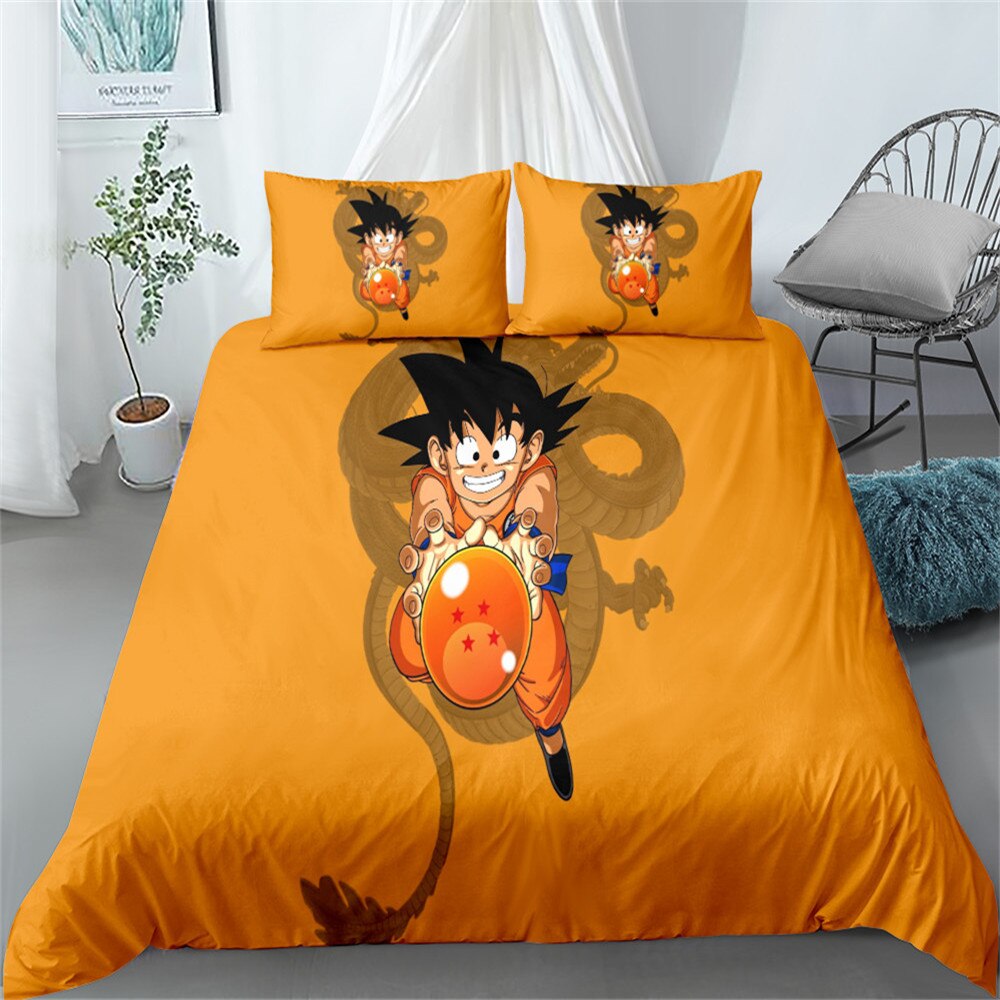 Oranžový Povlak Na Přikrývku Goku Goku