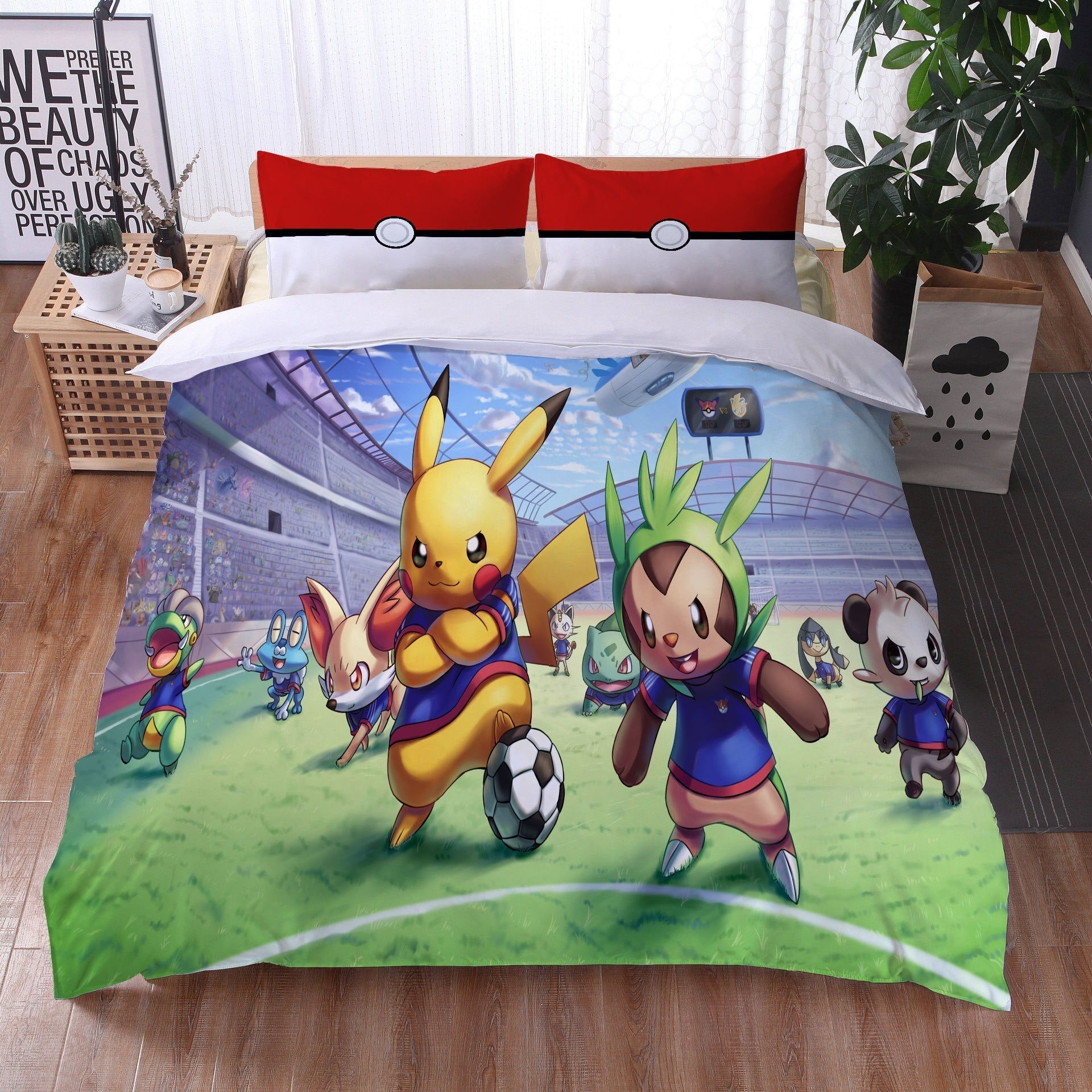 Povlak Na Přikrývku Pokémon Play Football