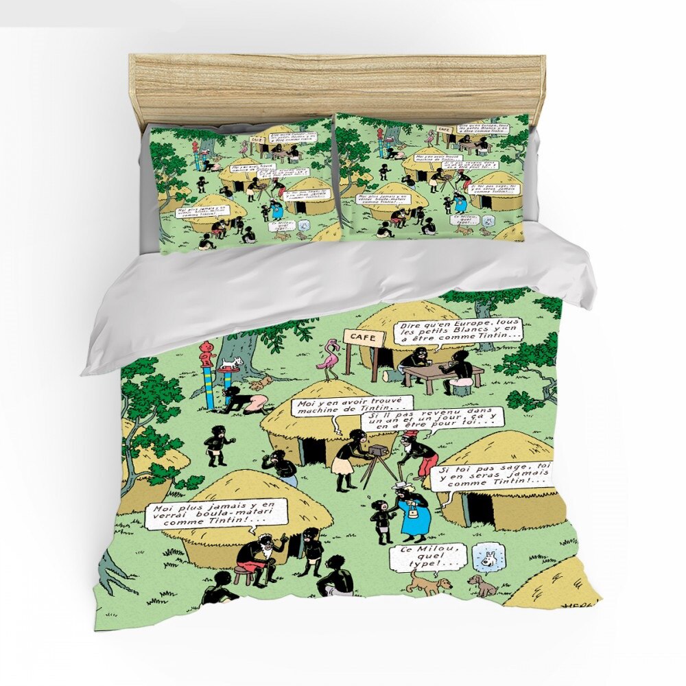 Tintin V Povlečení Na Přikrývku Kongo