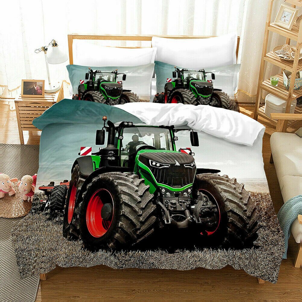 Zelený Povlak Na Přikrývku Na Traktor