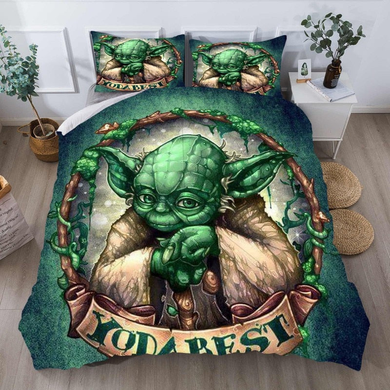 Pokrývka Na Přikrývku Green Star Wars Mistr Yoda
