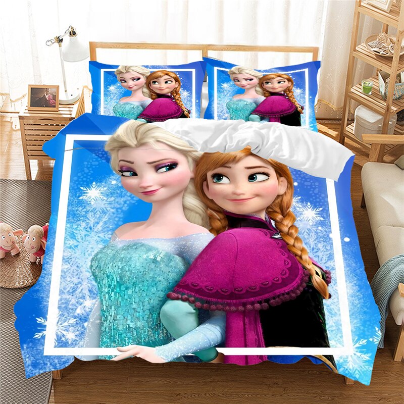 Anna A Elsa Povlak Na Peřinu Pod Sněhovými Vločkami