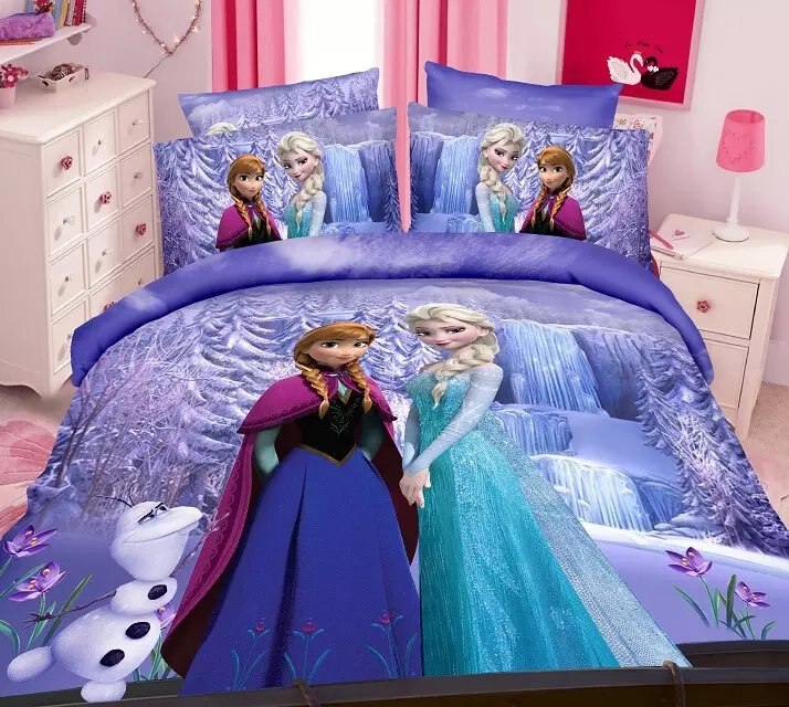 Přikrývka Anna A Elsa U Vodopádů