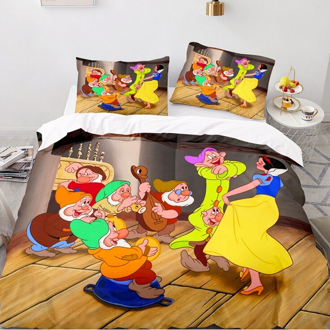 Povlak Na Přikrývku Sněhurka A 7 Tančících Trpaslíků