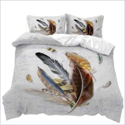 Bílý Povlak Na Přikrývku S Tmavým Peřím