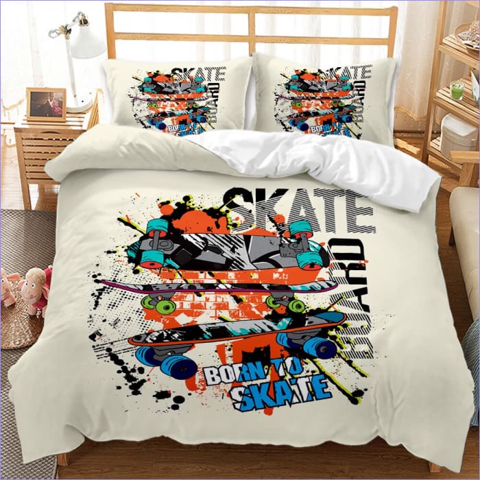 Born To Skate Duvet Cover