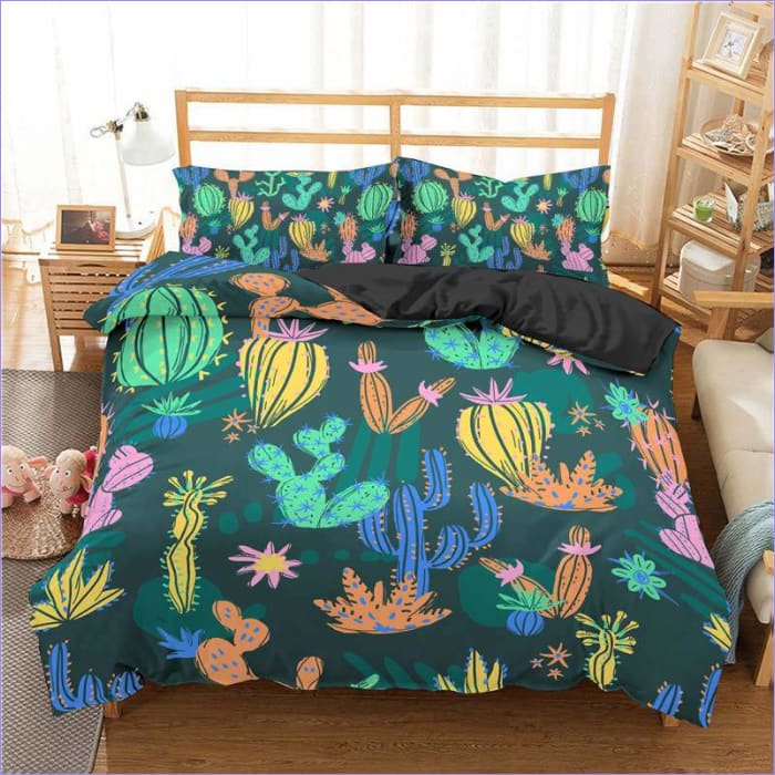 Barevný Povlak Na Peřinu Kaktus