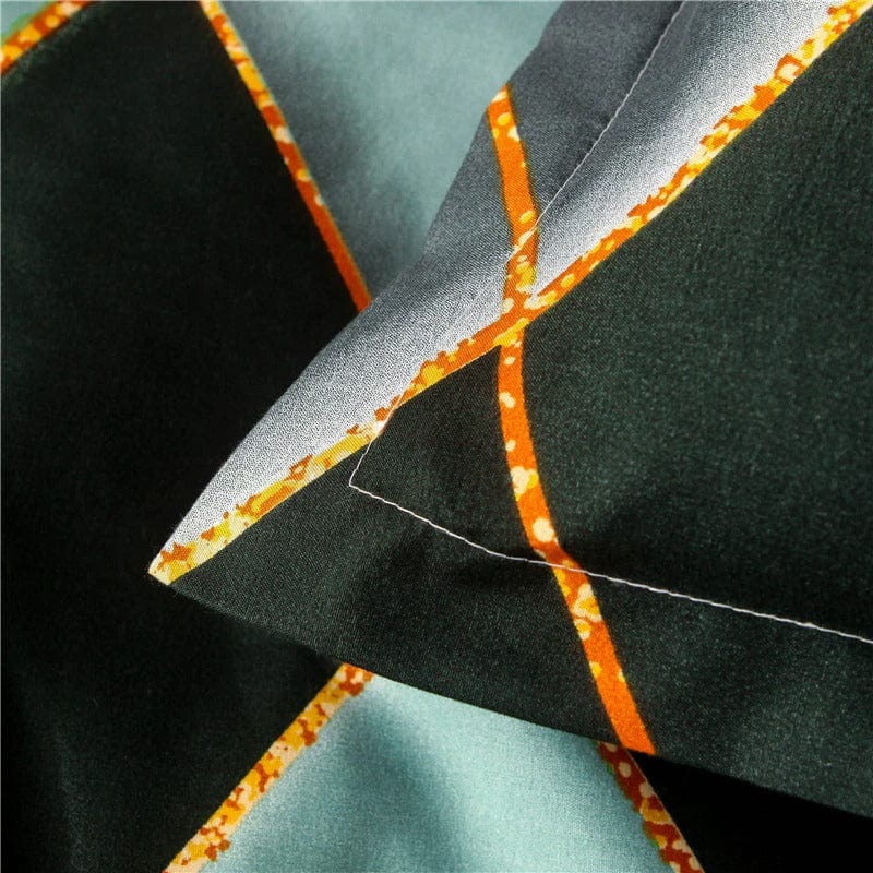 Zelený A Žlutý Povlak Na Přikrývku