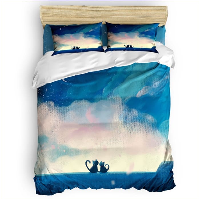 Přikrývka Kočka Západ Slunce