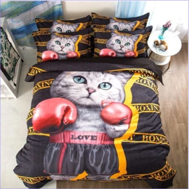 Povlak Na Přikrývku Boxing Champion Cat