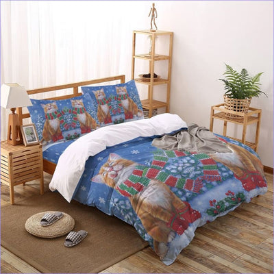 Sváteční Povlak Na Přikrývku Kočka