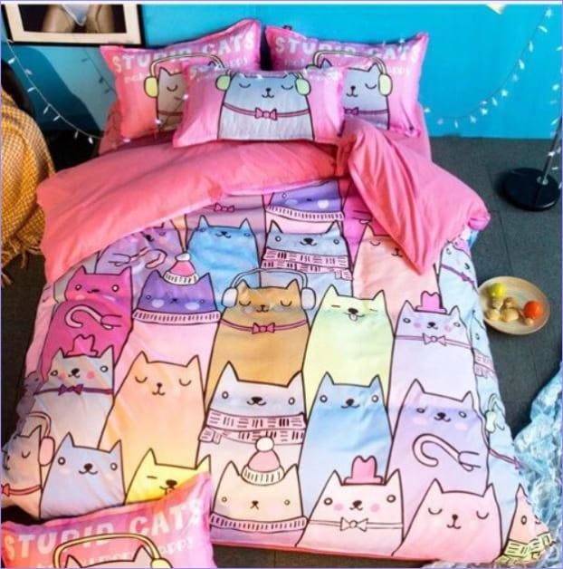 Kočičí Rodinný Povlak Na Peřinu