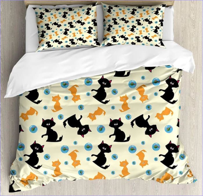 Povlak Na Přikrývku Kočky A Ryby