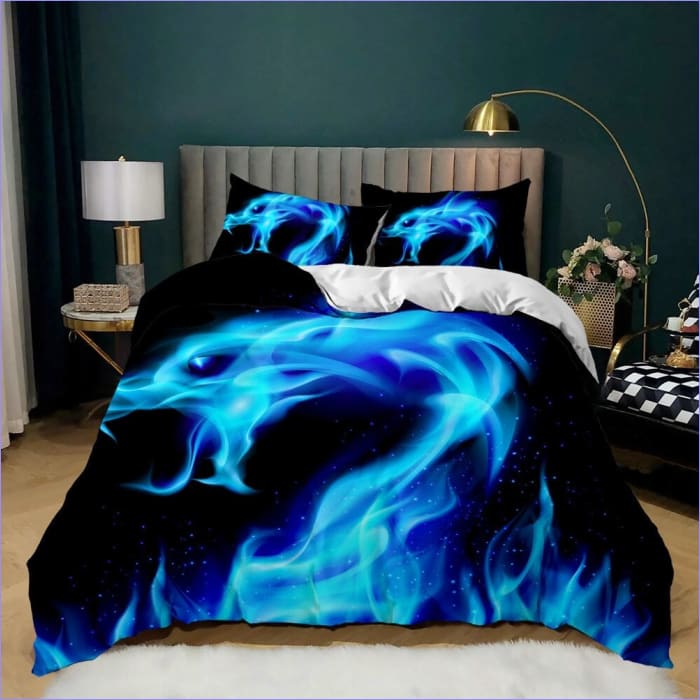 Povlak Na Přikrývku Blue Flame Dragon