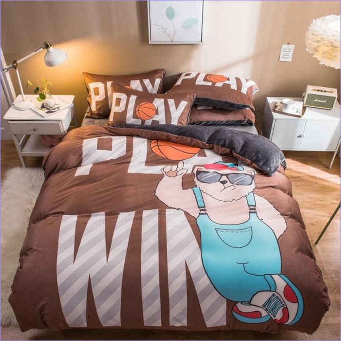 Dětská Přikrývka Basketbalový Medvěd